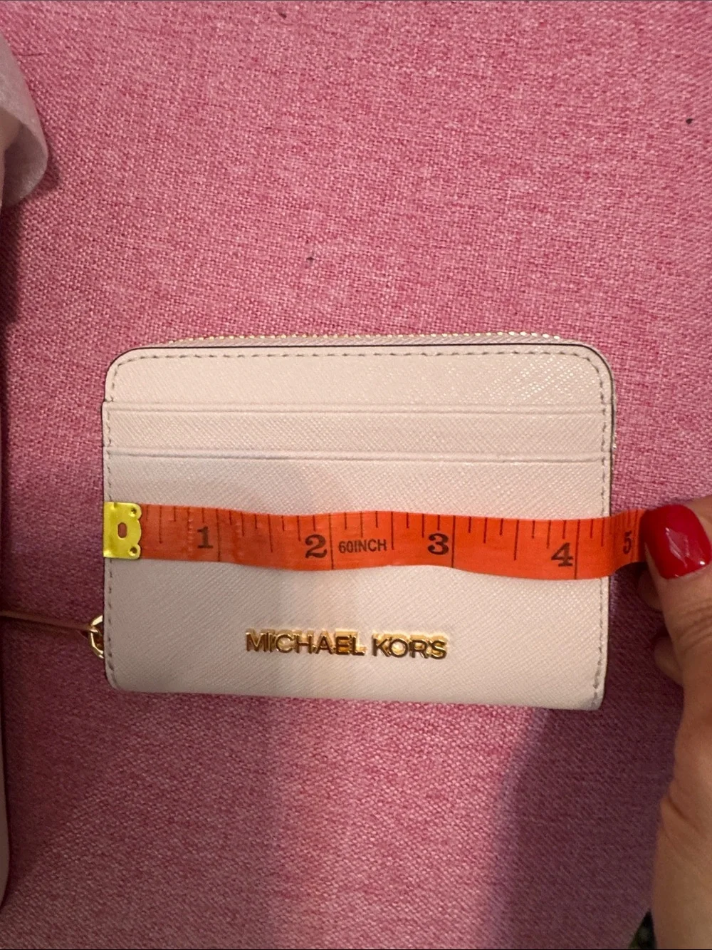 Michael Kors Blush Pink Crossbody with Matching Card Case